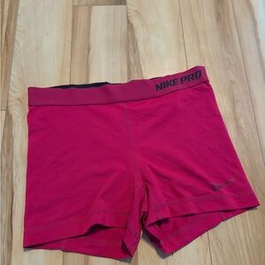 Nike Pro Women's Pink Athletic Shorts